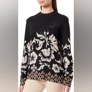 NWOT Betty Barclay Floral Sweater